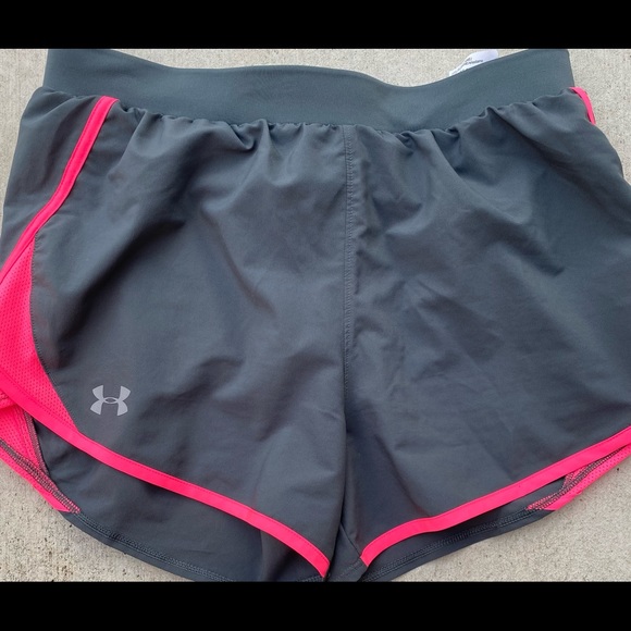Pants - Under Armour Women’s Running Shorts Pink Grey NWOT